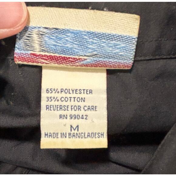 Las Olas black bejeweled novelty blouse Group Therapy cocktail glasses Size M - Picture 9 of 9